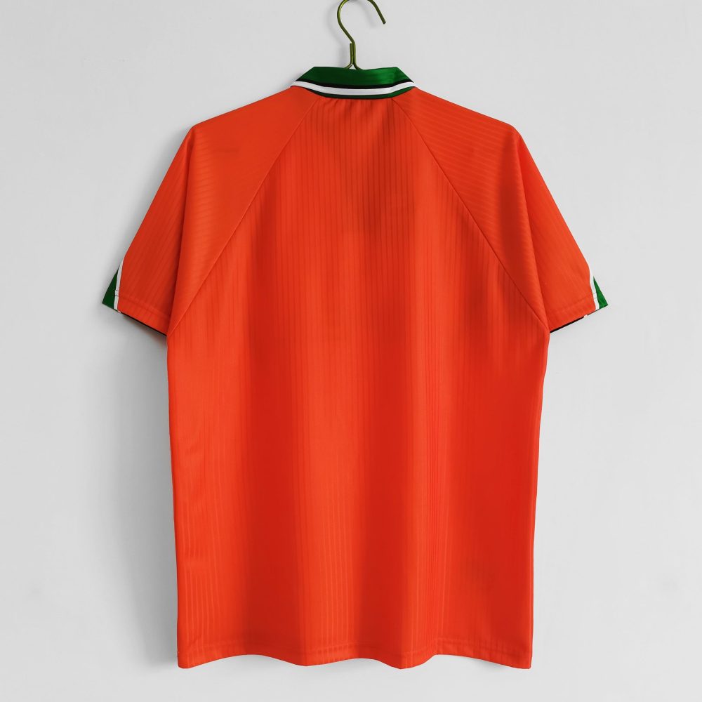 IRELAND 1997 ORANGE AWAY RETRO FOOTBALL SHIRT