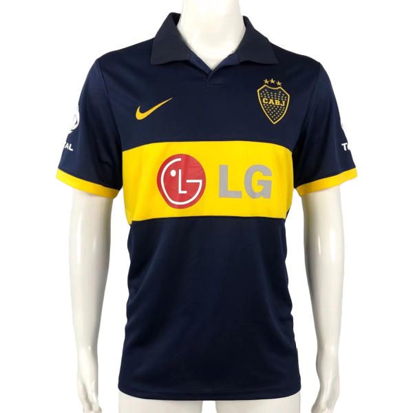 BOCA JUNIORS 2009 RETRO HOME FOOTBALL SHIRT