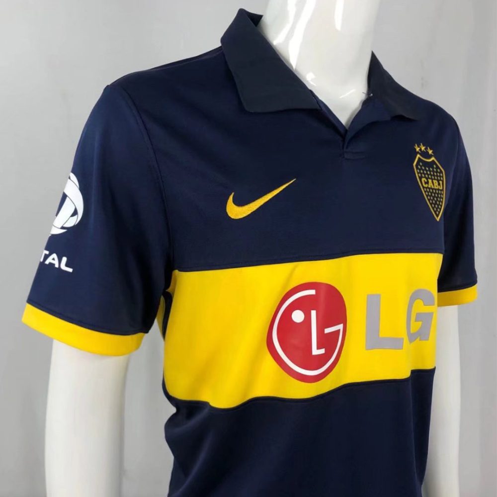 BOCA JUNIORS 2009 RETRO HOME FOOTBALL SHIRT