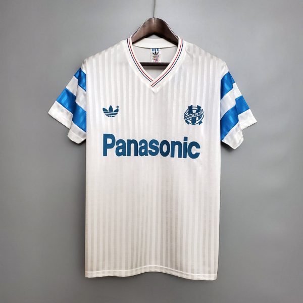 MARSEILLE 1990-1991 HOME RETRO FOOTBALL SHIRT