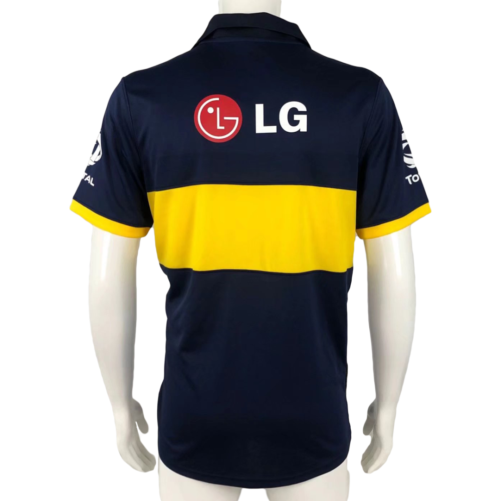 BOCA JUNIORS 2009 RETRO HOME FOOTBALL SHIRT