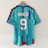 BARCELONA 1996-1997 GREEN AWAY RETRO FOOTBALL SHIRT