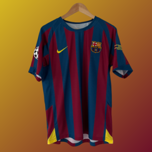 BARCELONA 2005-2006 HOME UCL FINAL RETRO FOOTBALL SHIRT