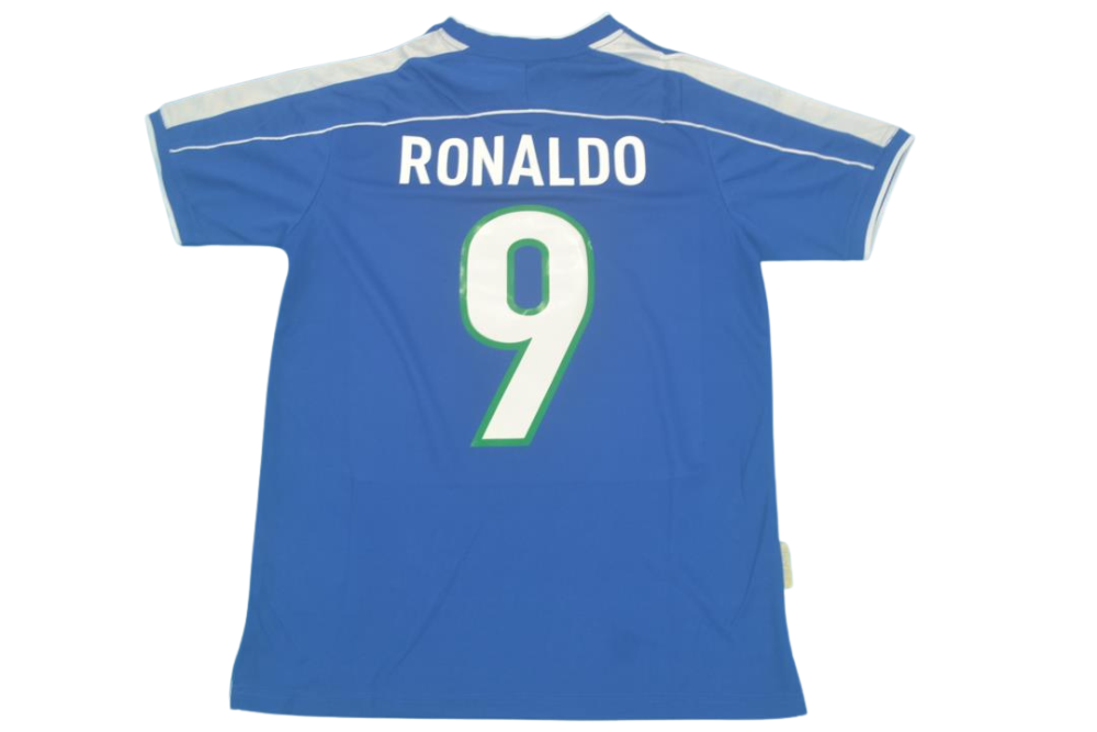BRAZIL WORLD CUP 98 RETRO AWAY FOOTBALL SHIRT