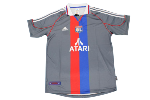 LYON 2001-2002 THIRD GREY RETRO FOOTBALL SHIRT