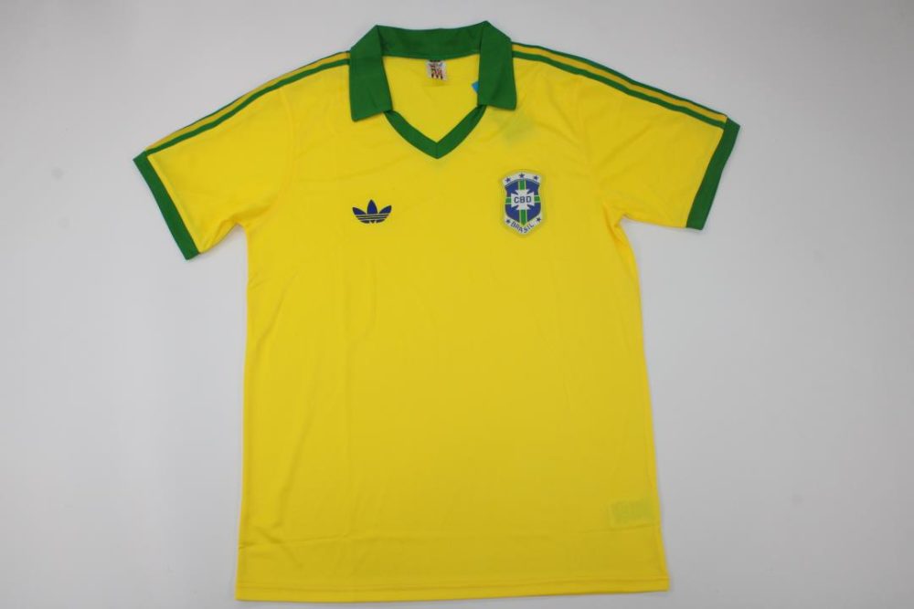 BRAZIL 1978 RETRO HOME FOOTBALL SHIRT