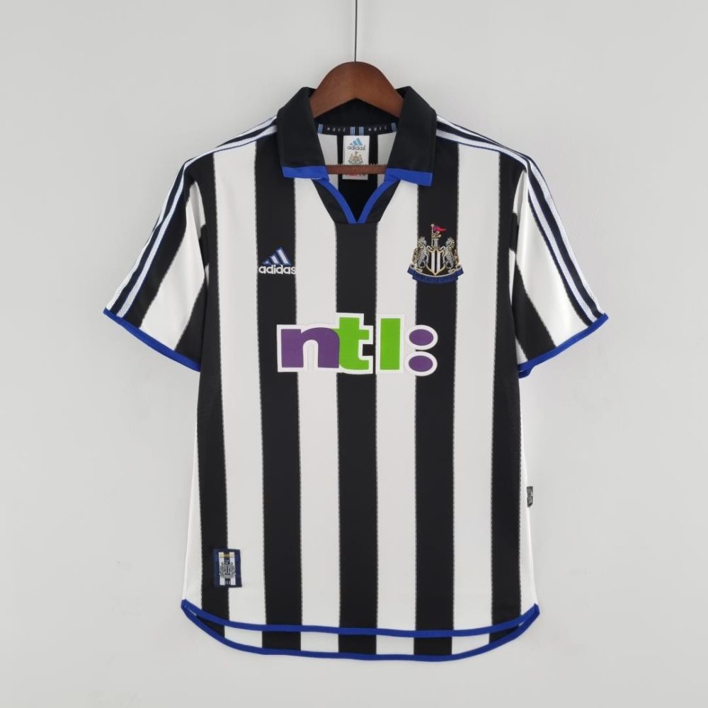 NEWCASTLE UNITED 2000-2001 HOME RETRO FOOTBALL SHIRT
