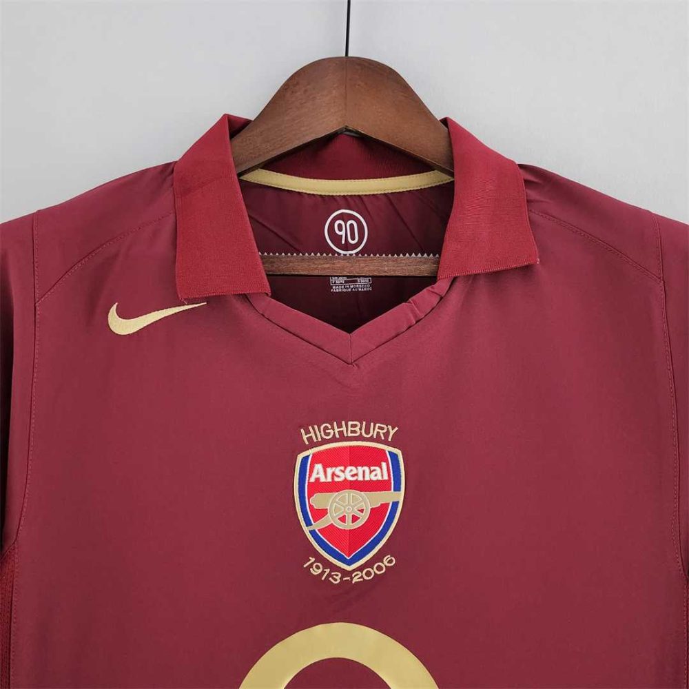 Arsenal 2005/2006 Long Sleeve retro Home Century Soccer Jersey
