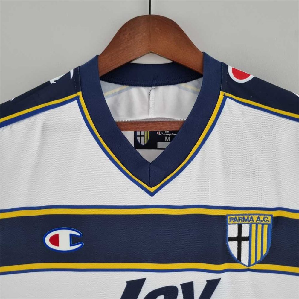 Parma 2001 Away White Retro Football Shirt
