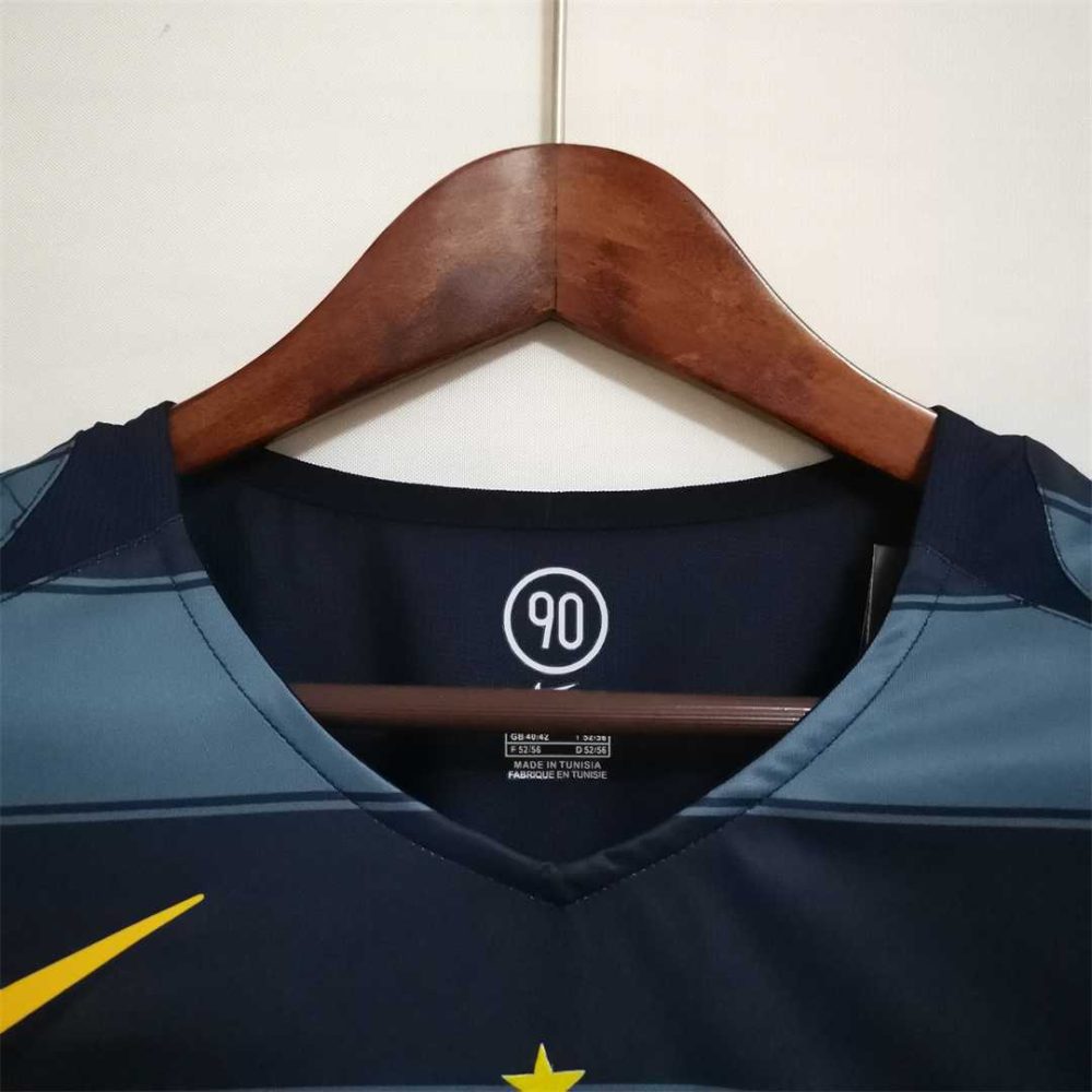 INTER MILAN 2004 AWAY THIRD BLACK GREY RETRO SHIRT