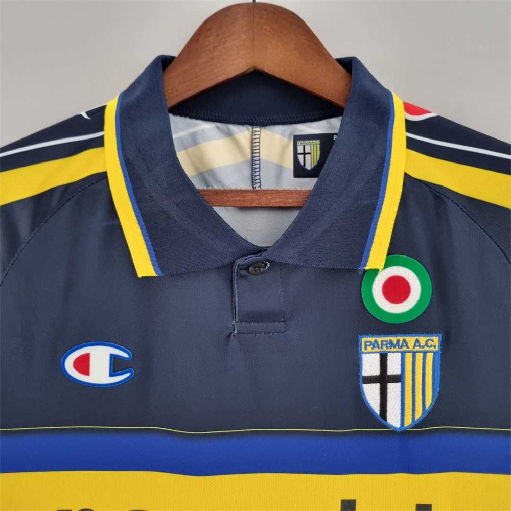 Parma 1999 Dark Blue Away Retro Football Shirt