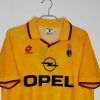 AC MILAN 1995 - 1996 AWAY THIRD YELLOW RETRO FOOTBALL SHIRT