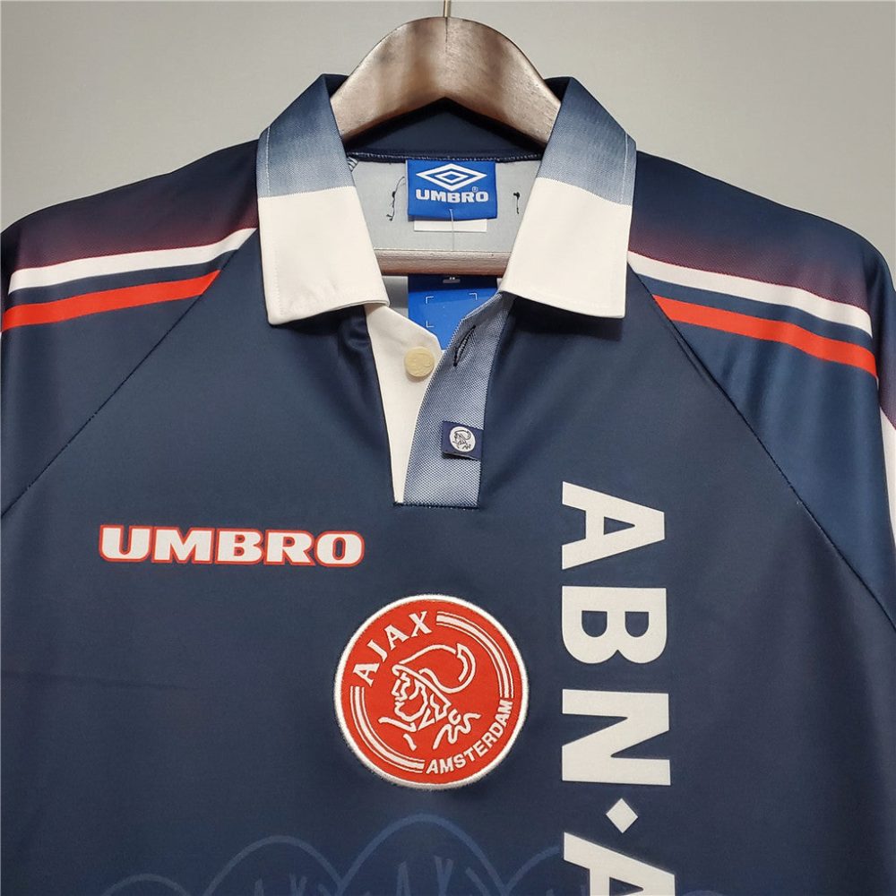 Ajax 1997 Blue Away Retro Football Shirt