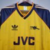 Arsenal 1988/1989 Retro Away Yellow Soccer Jersey