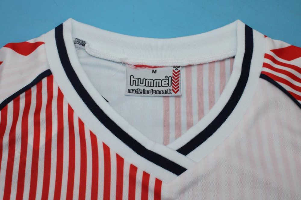 DENMARK 1986 AWAY RETRO FOOTBALL SHIRT