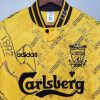 LIVERPOOL 1995-1996 YELLOW AWAY RETRO FOOTBALL SHIRT