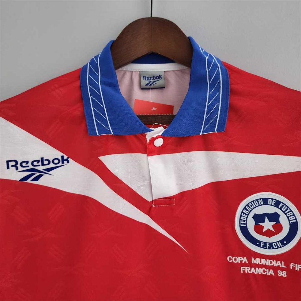 CHILE WORLD CUP 1998 HOME LONG SLEEVE RETRO FOOTBALL SHIRT