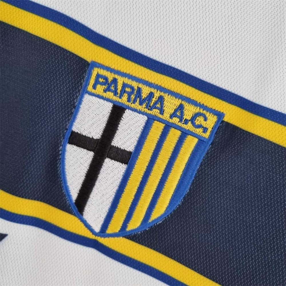 Parma 2001 Away White Retro Football Shirt