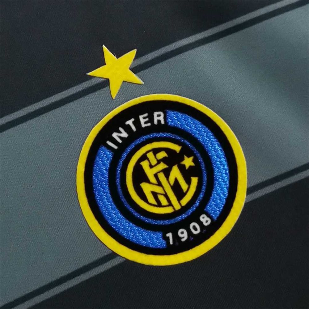 INTER MILAN 2004 AWAY THIRD BLACK GREY RETRO SHIRT