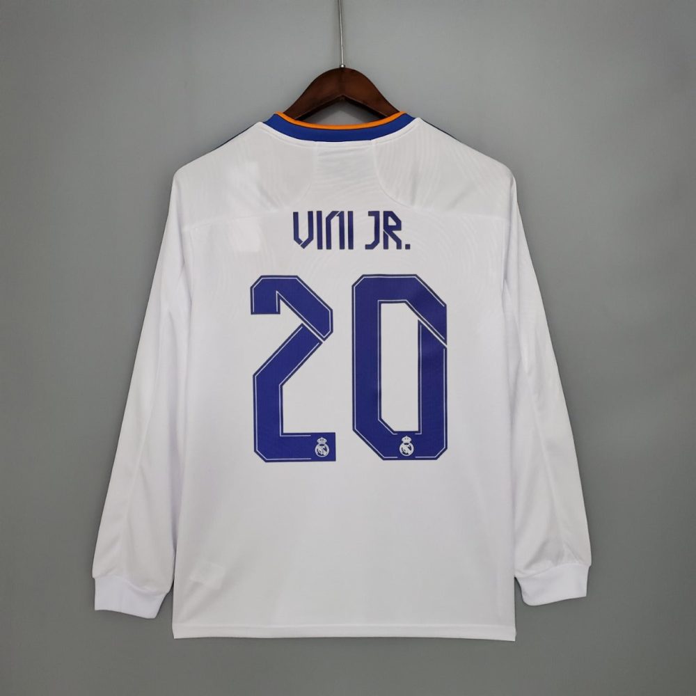 REAL MADRID HOME 2021-2022 CHAMPIONS LEAGUE LONG SLEEVE FOOTBALL SHIRT
