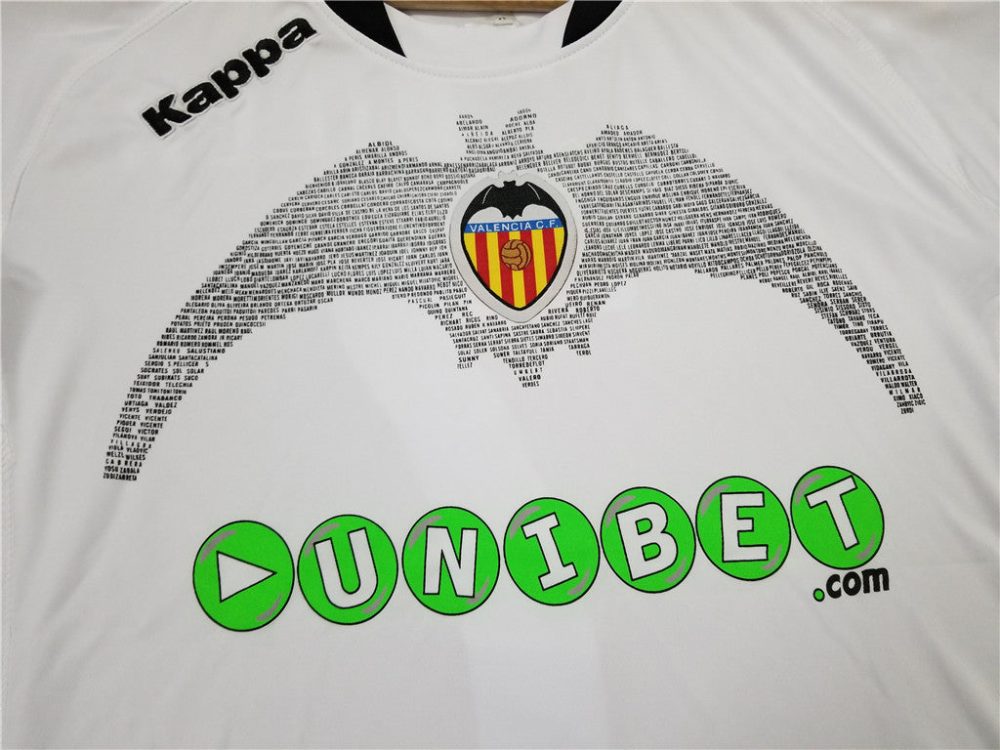 Valencia 2008 Home Retro Football Shirt