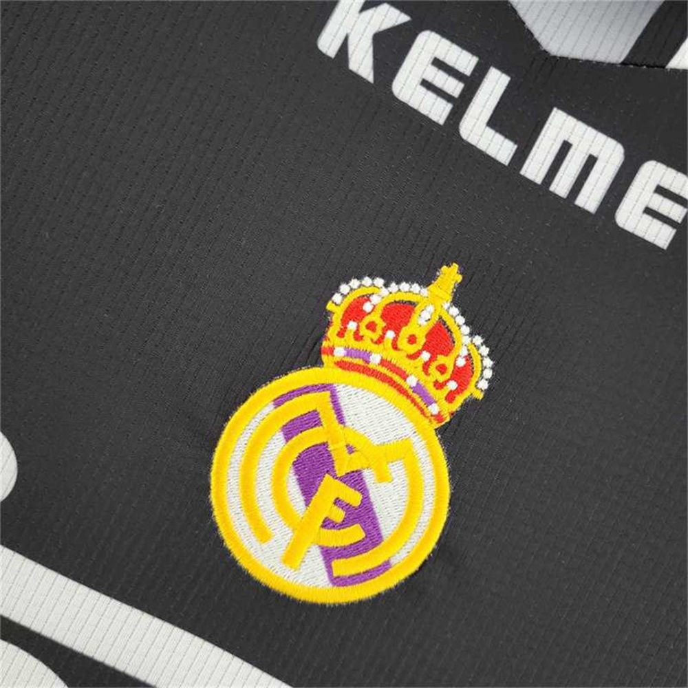 REAL MADRID 1997 AWAY THIRD BLACK PURPLE RETRO FOOTBALL SHIRT