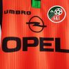 IRELAND 1997 ORANGE AWAY RETRO FOOTBALL SHIRT