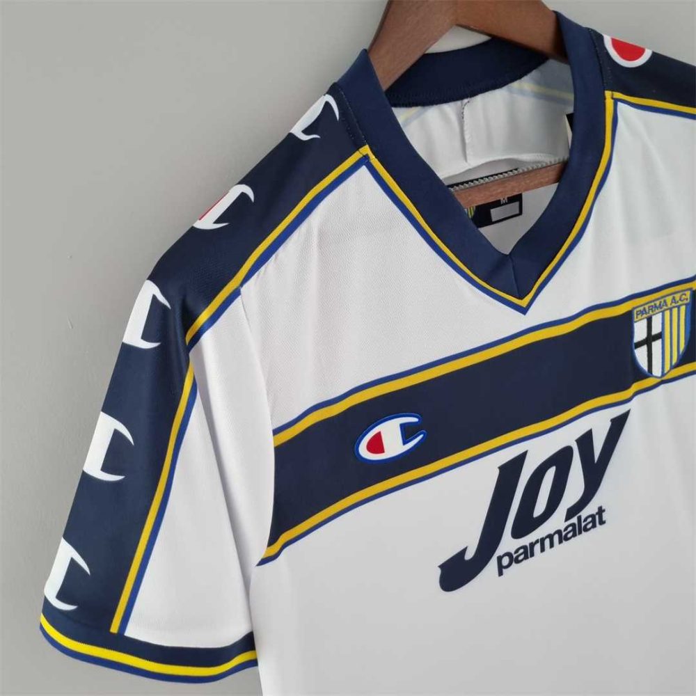 Parma 2001 Away White Retro Football Shirt