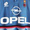 AC MILAN 1995 - 1996 AWAY FOURTH BLUE RETRO FOOTBALL SHIRT