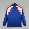 FRANCE WORLD CUP 1990 LONG SLEEVE HOME RETRO FOOTBALL SHIRT
