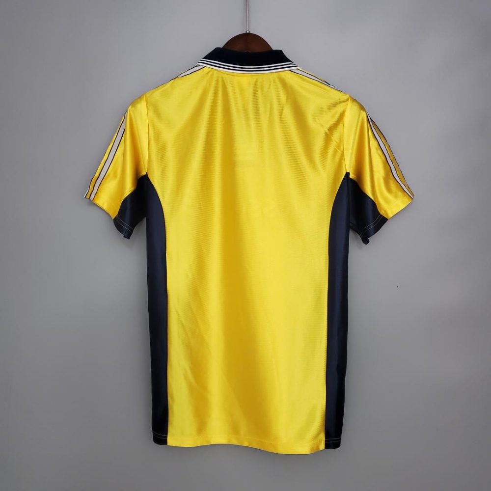 MARSEILLE 1998-1999 AWAY YELLOW RETRO FOOTBALL SHIRT