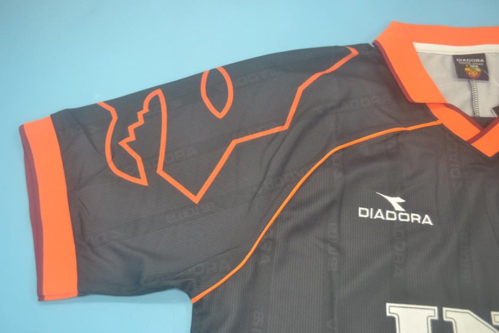 ROMA 1999-2000 AWAY BLACK RETRO FOOTBALL SHIRT