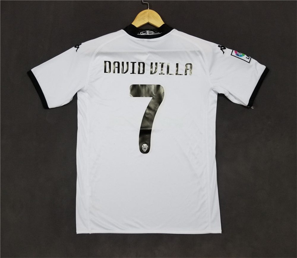 Valencia 2008 Home Retro Football Shirt