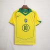 BRAZIL WORLD CUP 2004 RETRO HOME FOOTBALL SHIRT
