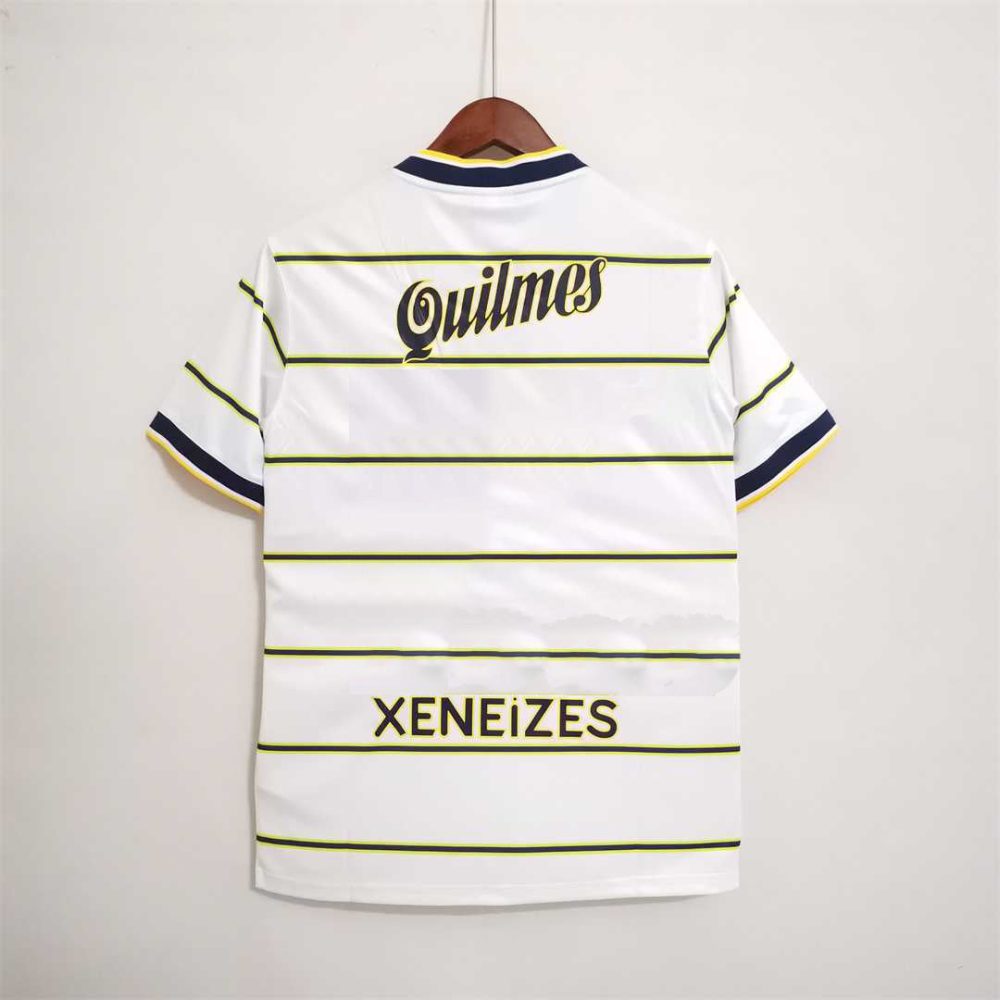 BOCA JUNIORS 1999 RETRO WHITE AWAY FOOTBALL SHIRT