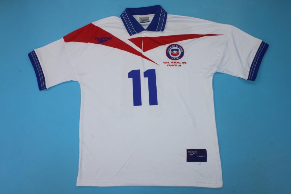 CHILE WORLD CUP 1998 AWAY RETRO FOOTBALL SHIRT
