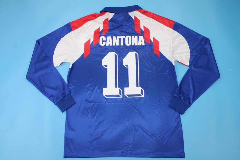FRANCE WORLD CUP 1990 LONG SLEEVE HOME RETRO FOOTBALL SHIRT