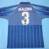 AC MILAN 1995 - 1996 AWAY FOURTH BLUE RETRO FOOTBALL SHIRT
