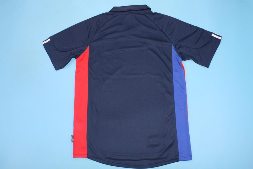 LYON 2001-2002 AWAY DARK BLUE RETRO FOOTBALL SHIRT