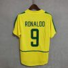 BRAZIL WORLD CUP 2002 HOME RETRO FOOTBALL SHIRT