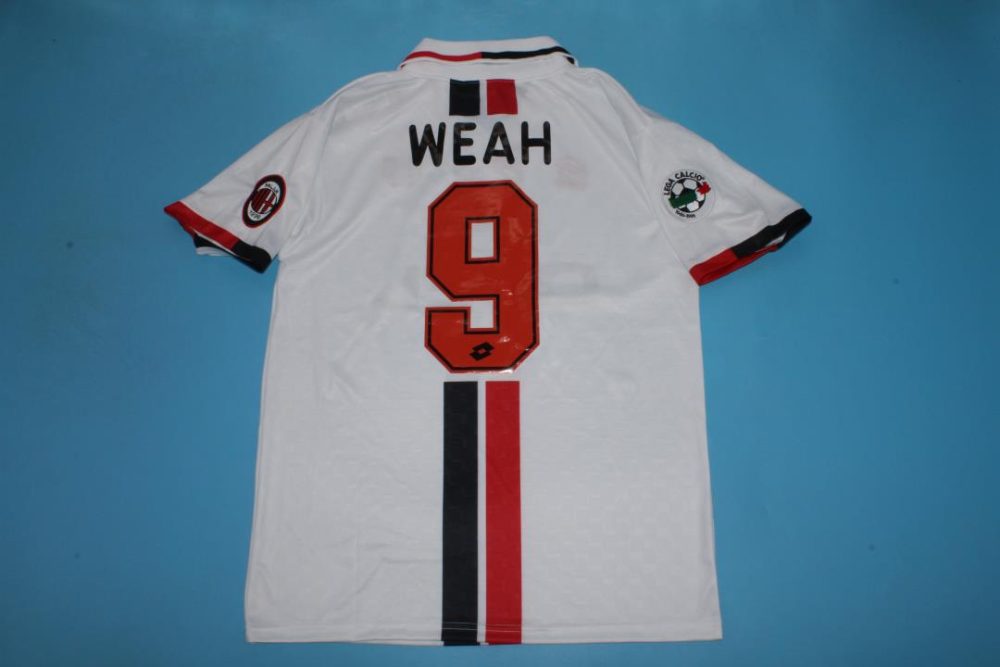 AC MILAN 1996 - 1997 AWAY RETRO FOOTBALL SHIRT
