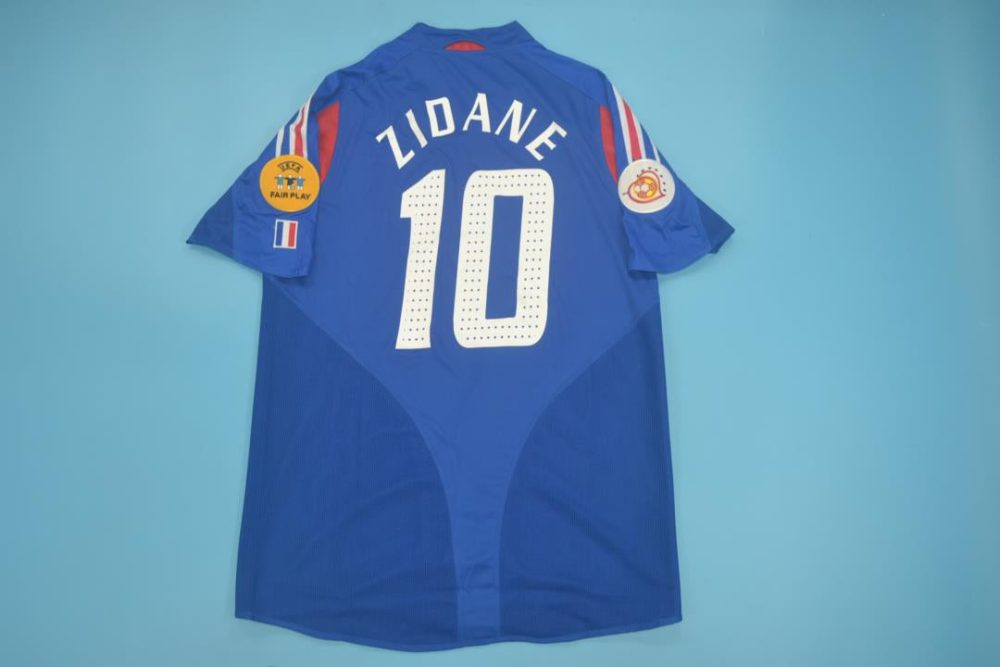 FRANCE EURO 2004 HOME RETRO FOOTBALL SHIRT