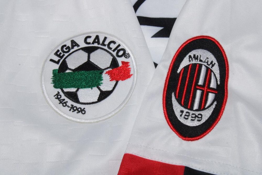 AC MILAN 1996 - 1997 AWAY RETRO FOOTBALL SHIRT