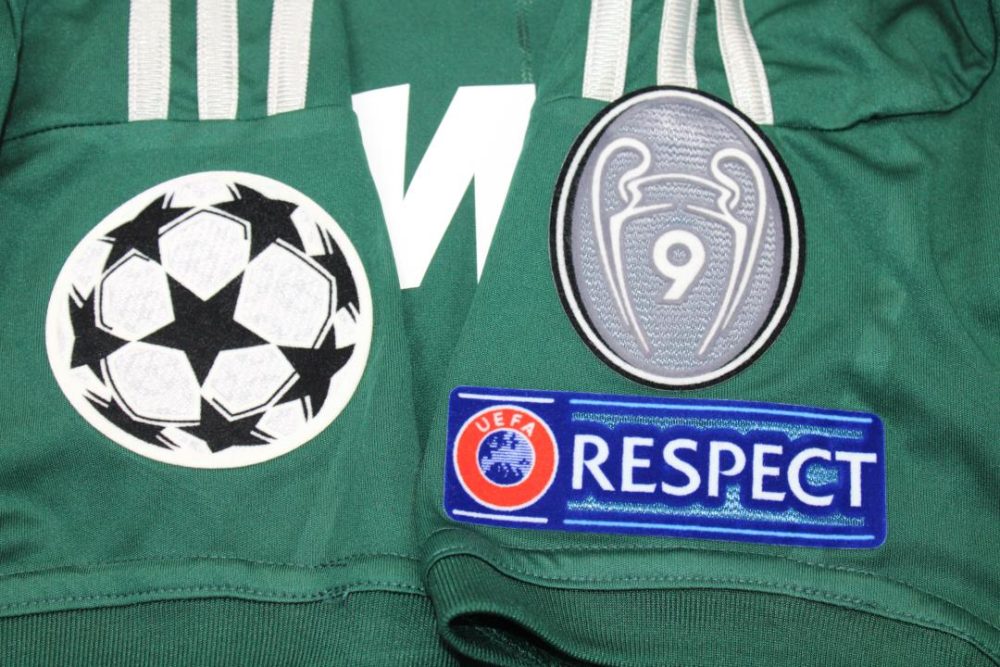 REAL MADRID 2012 GREEN AWAY RETRO FOOTBALL SHIRT