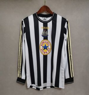 NEWCASTLE UNITED 1997-1999 LONG SLEEVE HOME RETRO FOOTBALL SHIRT
