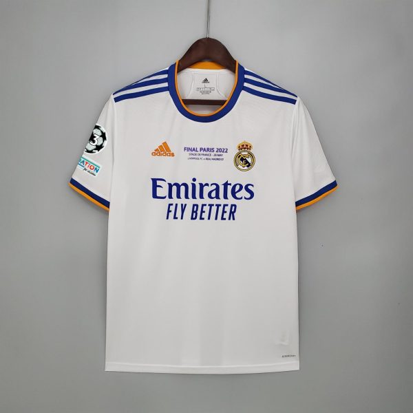 REAL MADRID HOME 2021-2022 CHAMPIONS LEAGUE  FOOTBALL SHIRT