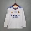 REAL MADRID HOME 2021-2022 CHAMPIONS LEAGUE LONG SLEEVE FOOTBALL SHIRT