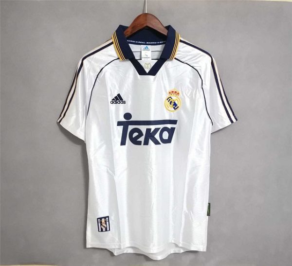 REAL MADRID 1998 HOME RETRO FOOTBALL SHIRT