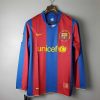BARCELONA 2007 -2008 LONG SLEEVE RETRO HOME FOOTBALL SHIRT