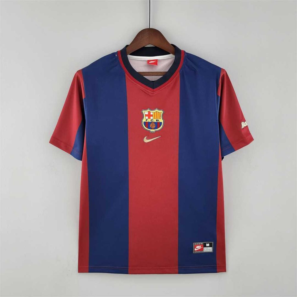 BARCELONA 1998 HOME RETRO FOOTBALL SHIRT